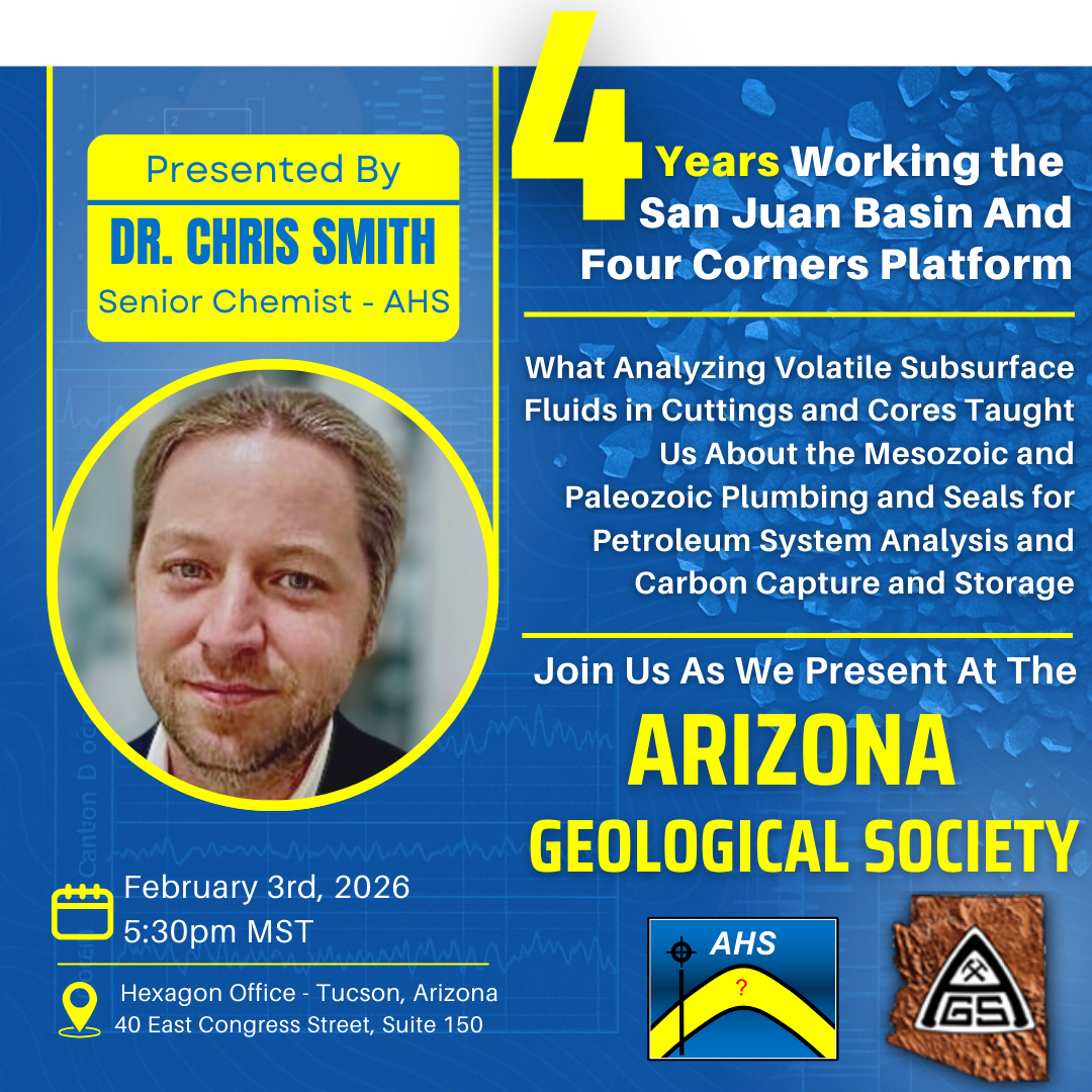 Feb 3rd AGS Speaker: AHS Is Speaking at Arizona Geological Society (AGS)